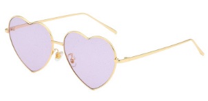 Солнцезащитные очки с линзами в форме сердца