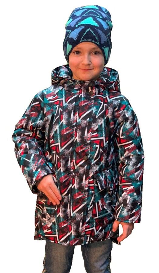 Куртка для мальчиков демисезонная (Ткань верха плащевая Добби Понж МЕМБРАНА 3000/500 , подкладка тафетта 210 , утеплитель синтеп