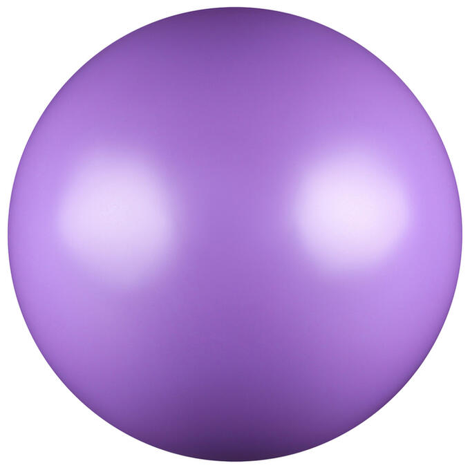 Мяч для художественной гимнастики, силикон, металлик, 15 см 300 г, AB2803, цвет сиреневый