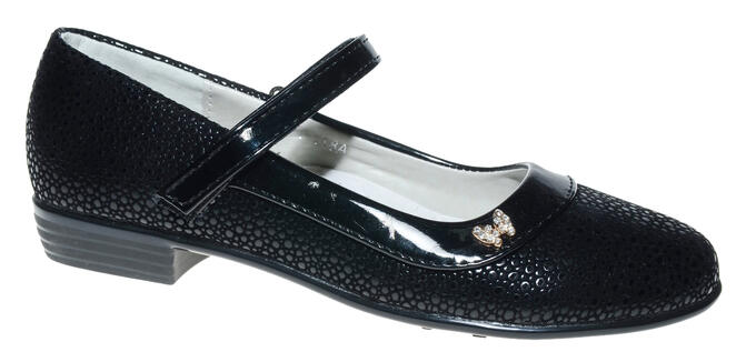 Туфли Канарейка, артикул A877-1, цвет черный, материал кожа иск