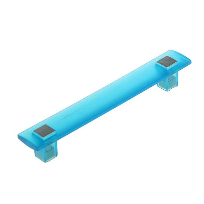 Ручка скоба PLASTIC 007, пластиковая, м/о 128 мм, синяя