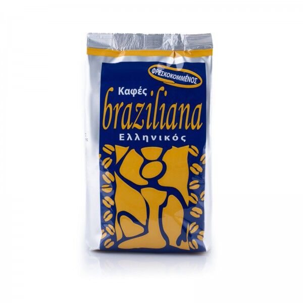 Традиционный молотый обжаренный греческий кофе Braziliana, 488гр