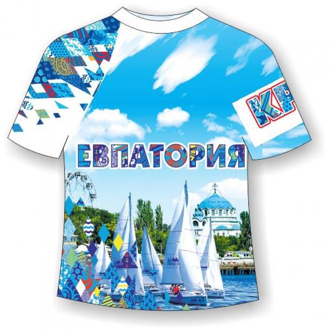 Мир Маек Детская футболка Евпатория-Ромбы