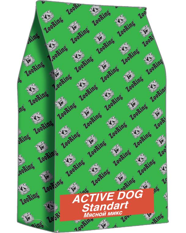 ZR Activ Dog СТАНДАРТ МЯСНОЙ МИКС 10 кг для активных собак средних и крупных пород