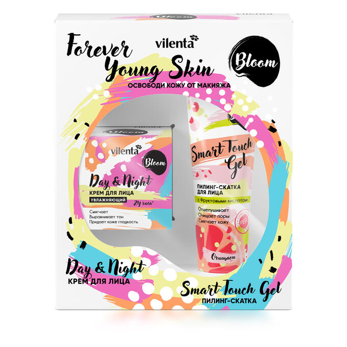 Подарочный набор BLOOM Forever Young Skin (крем Day&amp;Night+пилинг-скатка)  НОВИНКА