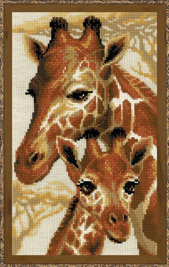 Риолис Набор для вышивания крестом Жирафы