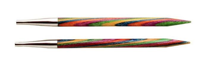 20402 Knit Pro Спицы съемные Symfonie 3,75мм для длины тросика 28-126см, дерево, многоцветный, 2шт