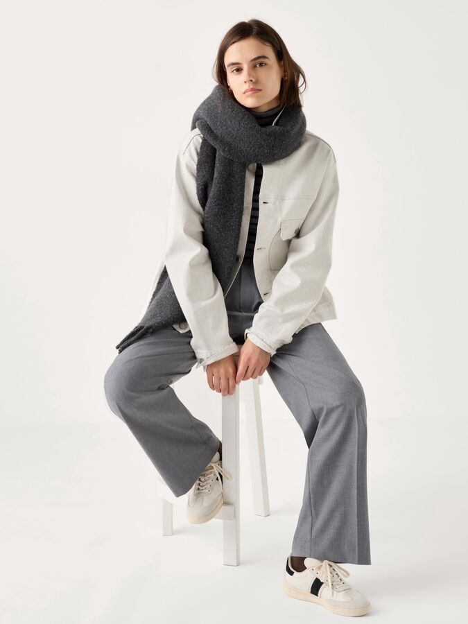 UNIQLO Женские брюки (длина 76 см.), серый