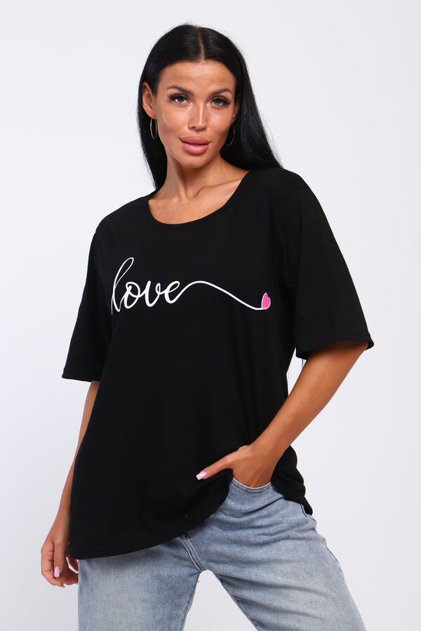 Натали Футболка с надписью Love, Арт. 801