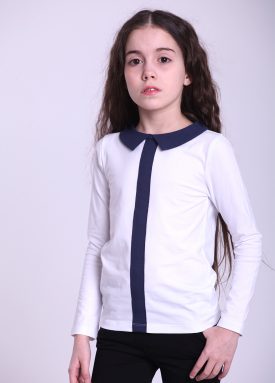 Кофта, G-18587W белый с синим