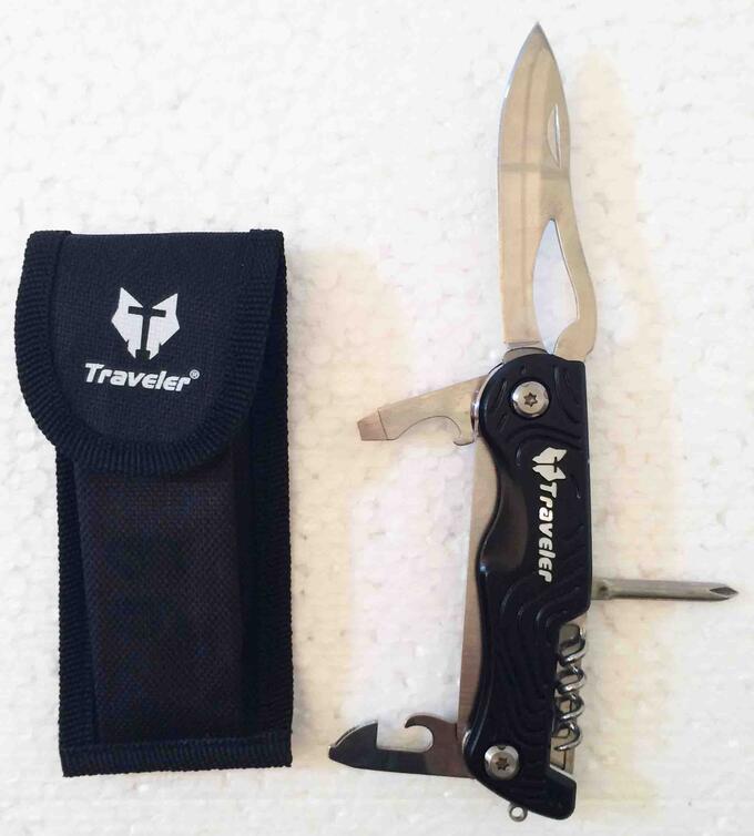 Нож складной Traveler 6в1 чехол, MT626PVC
