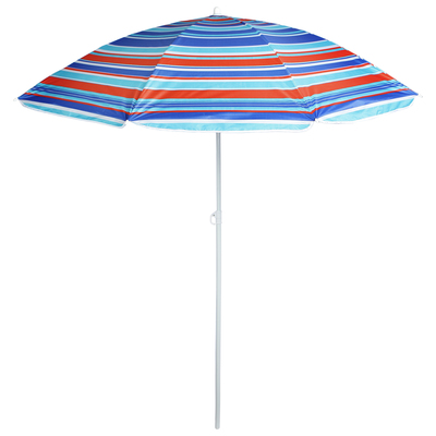 Зонт пляжный Модерн с серебряным покрытием d=180 cм, h=195 см, цвета микс
