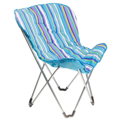 Кресло складное LUI 84х76х90 см, цвет: сине-голубой, до 80 кг