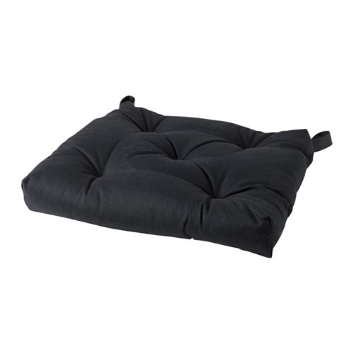 IKEA. МАЛИНДА Подушка на стул, черный Артикул: 90421586