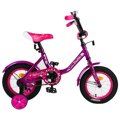 Велосипед 12&quot; Graffiti Fashion Girl, цвет фиолетовый