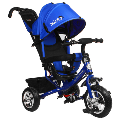 Велосипед трехколесный Micio Classic 2019, колеса EVA 10&quot;/8&quot;, цвет синий