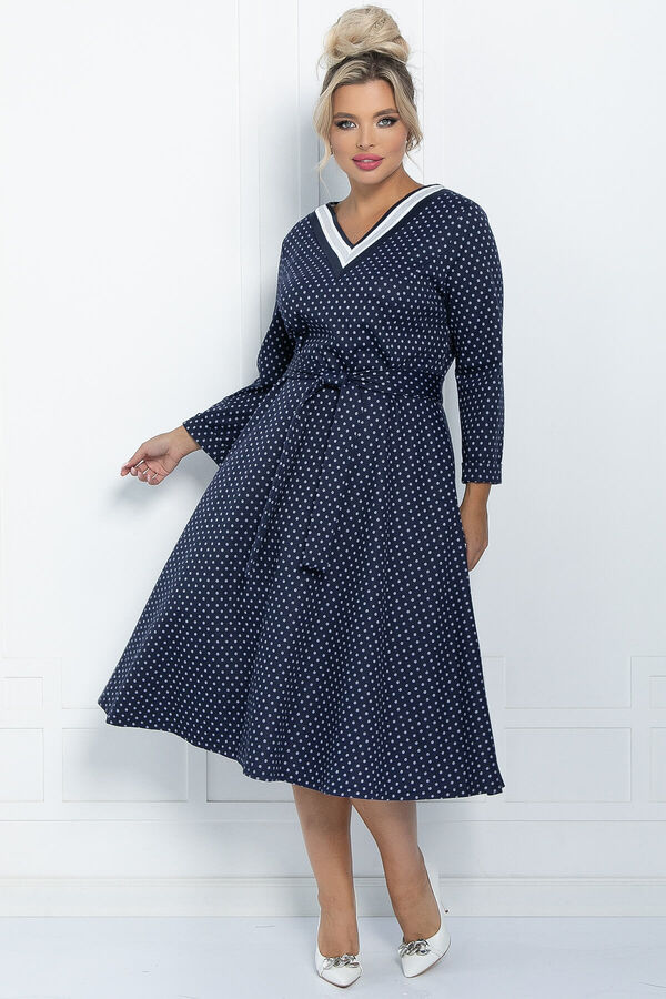 LT Collection Платье Осенняя история (синее) П11227