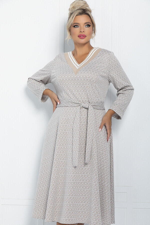 LT Collection Платье Осенняя история (бежевое) П11228