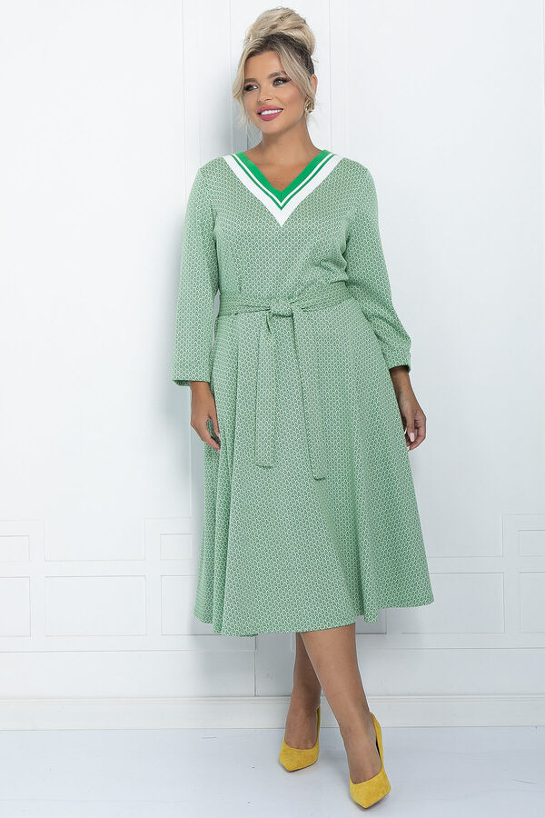 LT Collection Платье Осенняя история (светло-зеленое) П11226