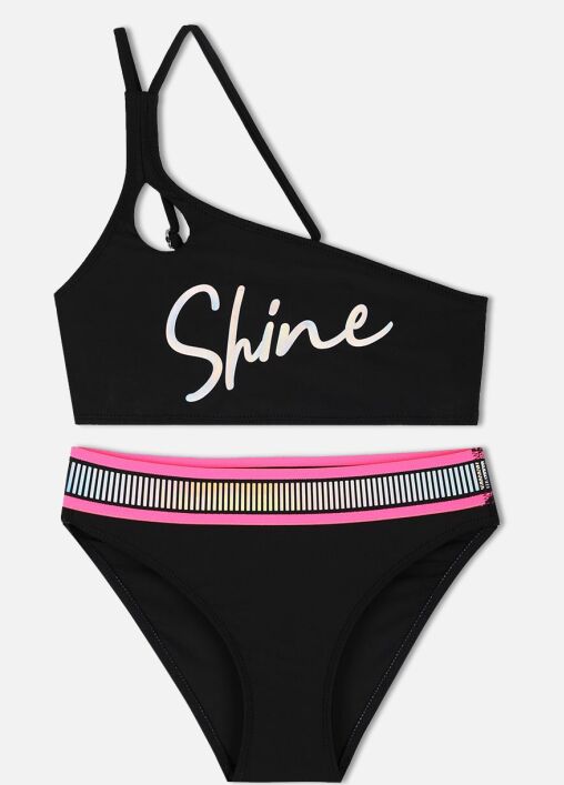 Купальник раздельный "Shine" черный