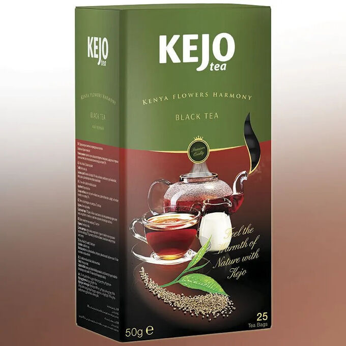 KEJO foods Чай KEJOfoods Эрл грей ,черн.,25пак.х2гр к/к с конв.