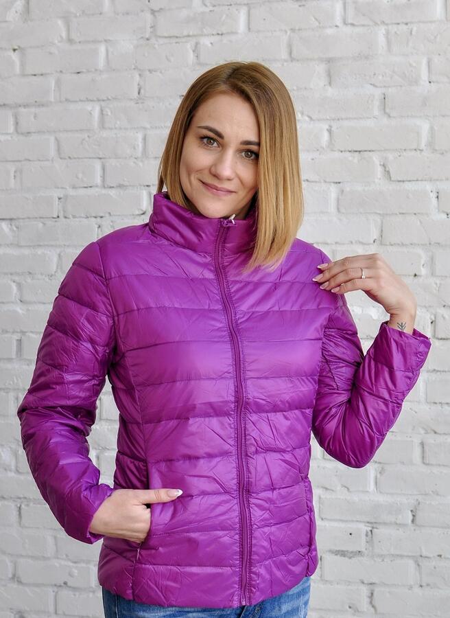 Ультралегкая женская куртка, цвет фиолетовый