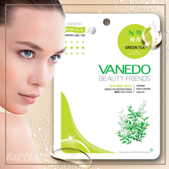 All New Cosmetic Vanedo Beauty Friends Антиоксидантная маска для лица с эссенцией зеленого чая 25 гр