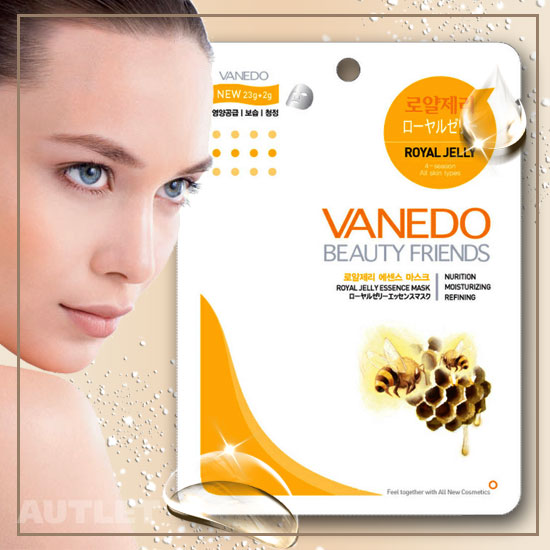 All New Cosmetic Vanedo Beauty Friends Омолаживающая маска для лица с эссенцией маточного молочка пчел 25 гр