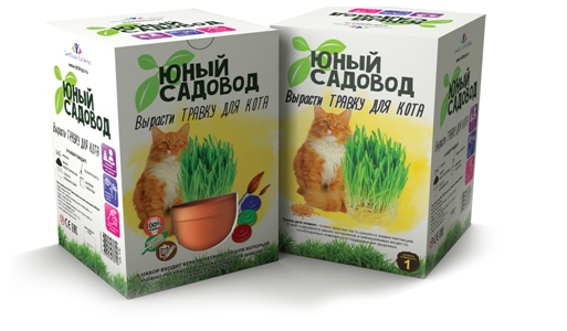 &quot;Юный садовод &quot; &quot;Вырасти травку для кота&quot;, арт.404 Набор для детского творчества