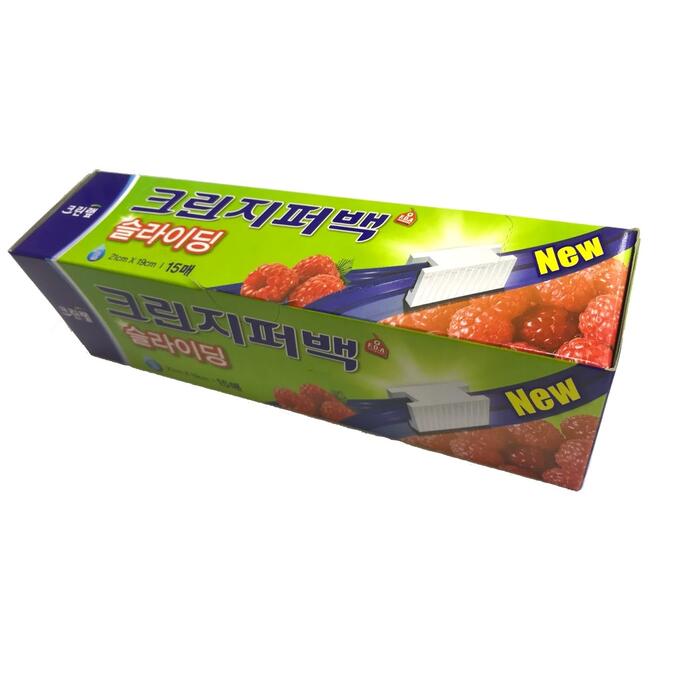 Clean Wrap Плотные полиэтиленовые пакеты на молнии для хранения и замораживания горячих и холодных пищевых продуктов  (21 см х 19 см) 15 шт. 30