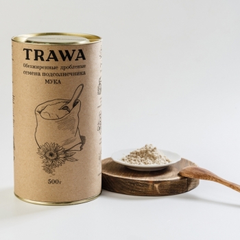 Мука из обезжиренных дробленых семян подсолнечника TRAWA ~ 500 г