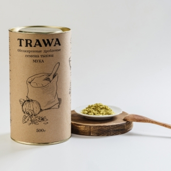 Мука из обезжиренных дробленых семян тыквы TRAWA ~ 500 г