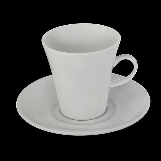 Чашка чайная с блюдцем, 210 мл, 14,5 см