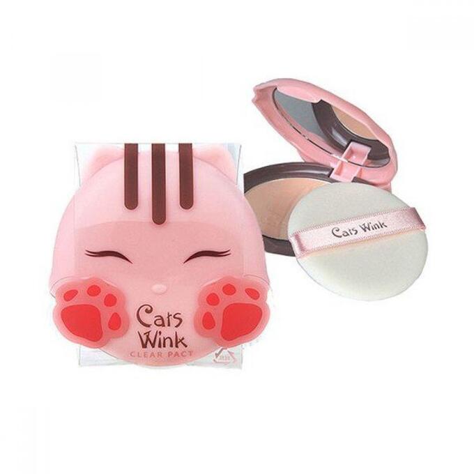 Чистые wink. Cat's wink clear pact. Пудра кошка tony moly. Кетс уинк пудра. Cats wink пудра.