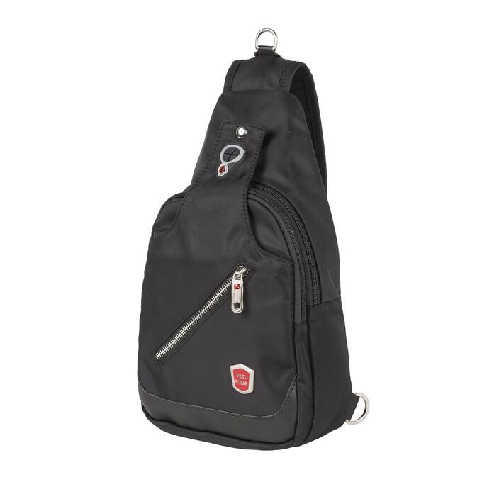 POLAR Однолямочный рюкзак П4103 (Черный)