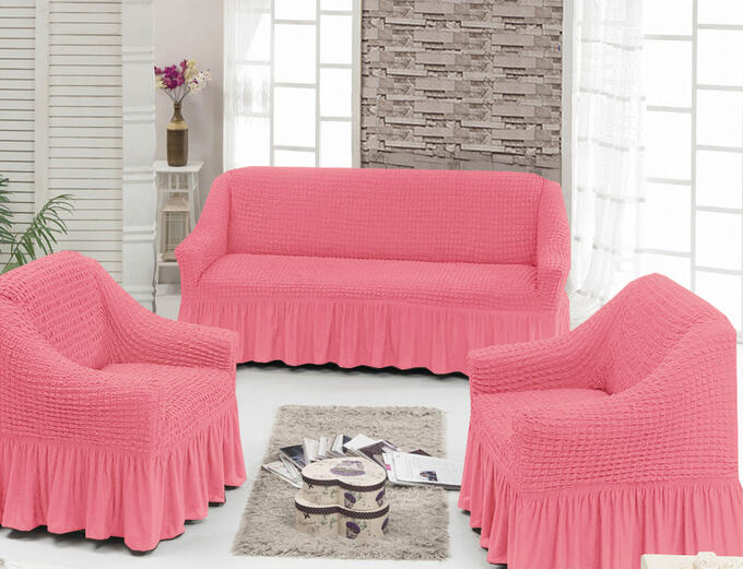 Набор для мягкой мебели, розовый