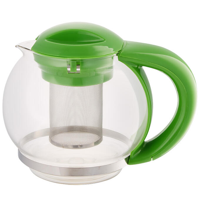 Чайник заварочный 1500мл ВЕ-5573/3 зеленый с металлическим фильтром