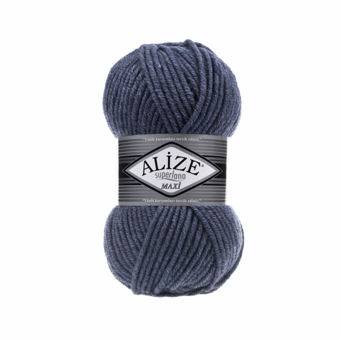 Пряжа Alize Superlana Maxi 100г №203 Джинс