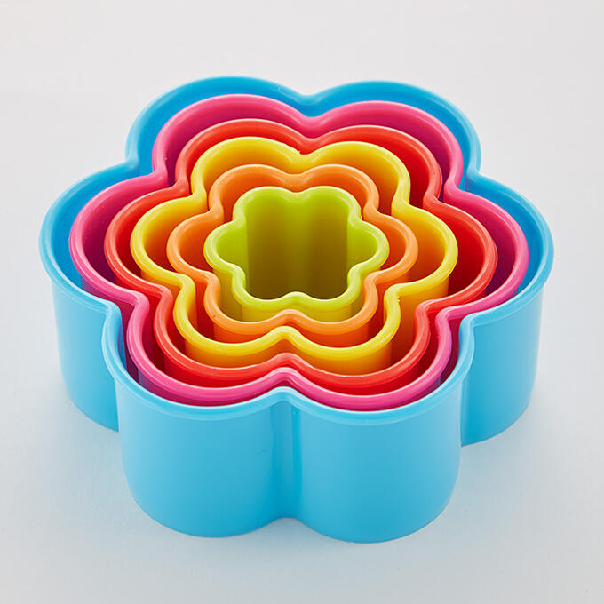 Набор пластиковых форм для печенья 6 размеров &quot;Цветок&quot; АК-623Р/6