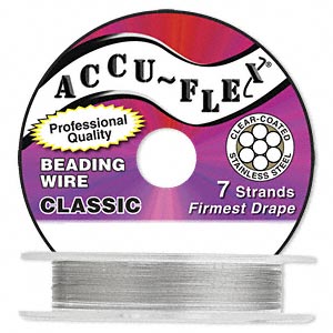 Тросик ювелирный Accu-Flex 7 струн, 0.61мм (0.024in), стальной, 50 см