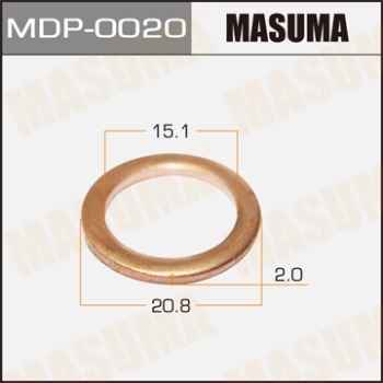 Шайбы для форсунок MASUMA (медн.) 15,1х20,8х2мм