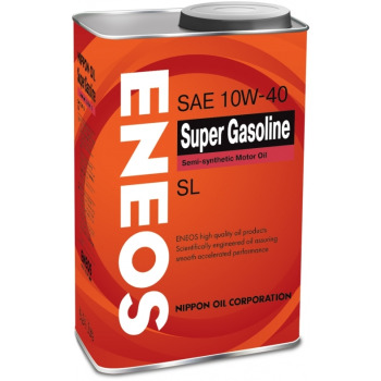 Масло моторное ENEOS Gasoline SUPER 10W40 SL бензин, полусинтетика   1л (1/20)