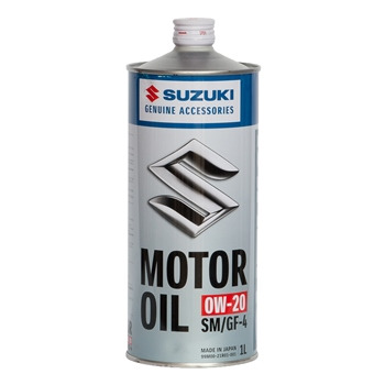 Масло моторное SUZUKI Oil 0W20 SM/GF-4 бензин, гидрокрекинг 1л (1/20)