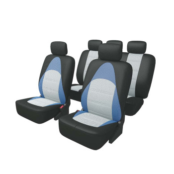 Чехлы для авто Carfort Active с дышащей 3D сеткой, комплект, черно-синий, 13 предм. (1/5)
