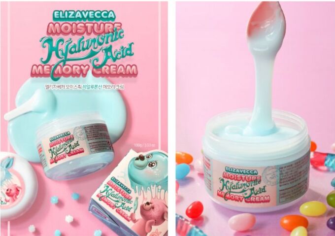 Elizavecca Moisture Hualuronic Acid Memory Cream Гиалуроновый крем-пудинг для лица