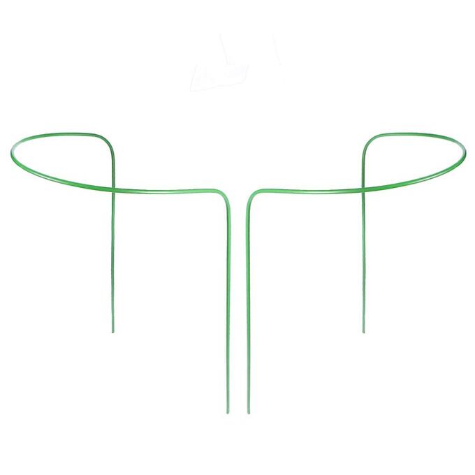 Greengo Кустодержатель, d = 40 см, h = 60 см, ножка d = 0.3 см, металл, набор 2 шт., зелёный