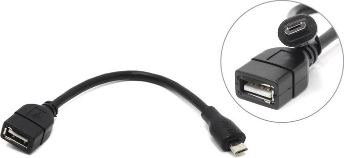 Smartbuy Адаптер OTG USB 2.0 Af - micro B 5pin, 0,1 м (K-OTG3)/50