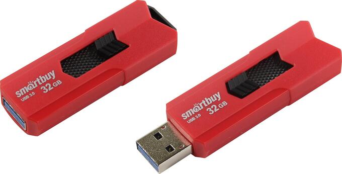 USB накопитель  Smartbuy 32GB STREAM Red (SB32GBST-R3)