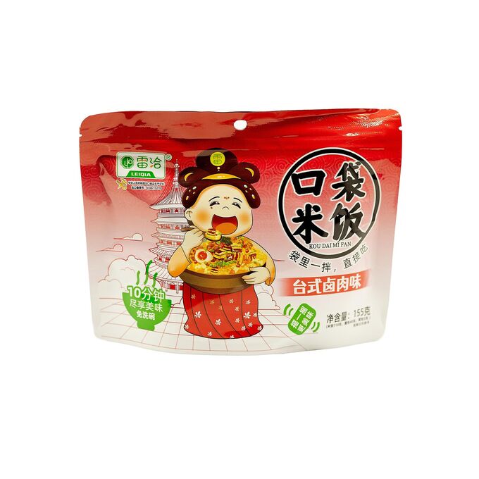 Китайский поставщик Рис быстрого приготовления &quot;Kouda Mifan&quot; со вкусом тушёной свинины в тайваньском стиле 155гр
