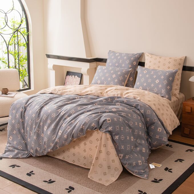 Viva home textile Комплект постельного белья Сатин 100% хлопок C650